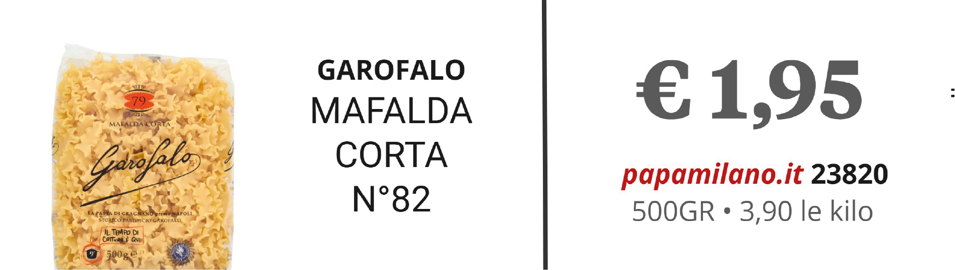 GAROFALO MAFALDA CORTA N°82
